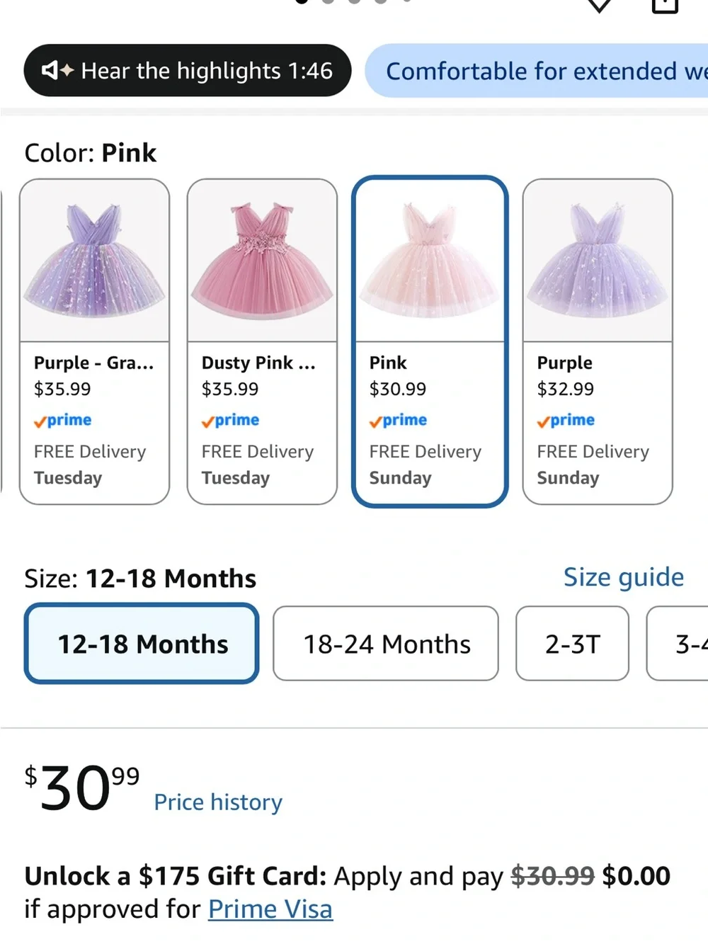 Pink Floral Tulle Bodysuit Costume for Kids by